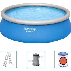 Bestway Fast Set Zwembadset opblaasbaar rond 457x122 cm