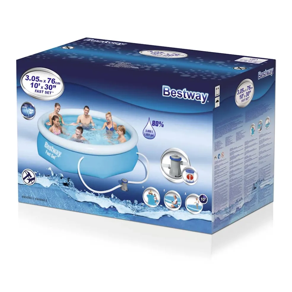 Bestway Fast Set Zwembadset 305x76 cm 57270