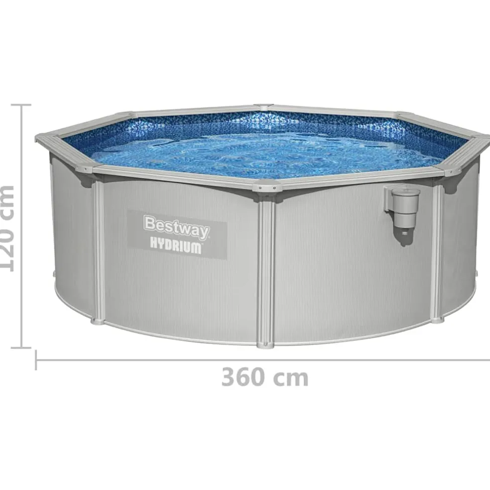 Bestway Hydrium Zwembad frame bovengronds rond 360x120 cm