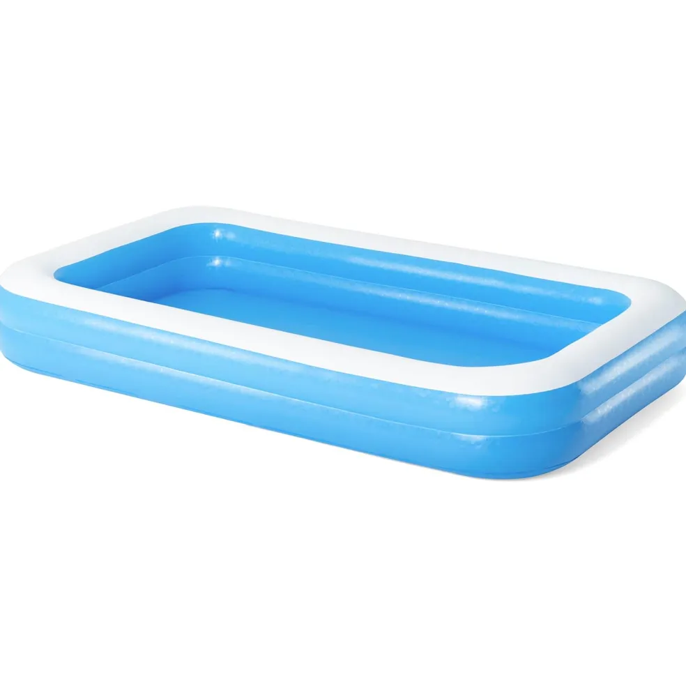 Bestway Opblaasbaar Zwembad 305 x 183 x 46 cm Rechthoekig voor Blauw