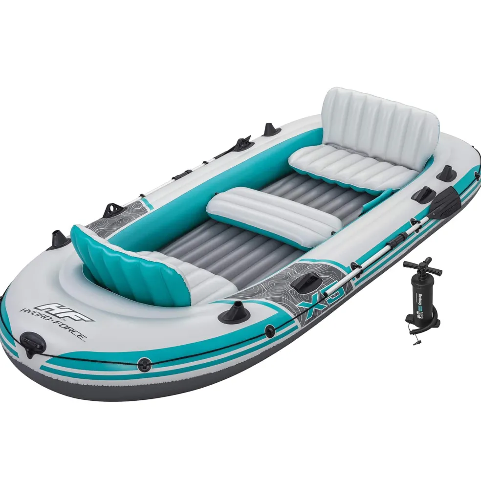 Bestway Opblaasbare boot Grijs en Wit 3,64 x 1,66 m PVC
