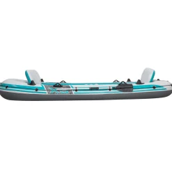Bestway Opblaasbare boot Grijs en Wit 3,64 x 1,66 m PVC