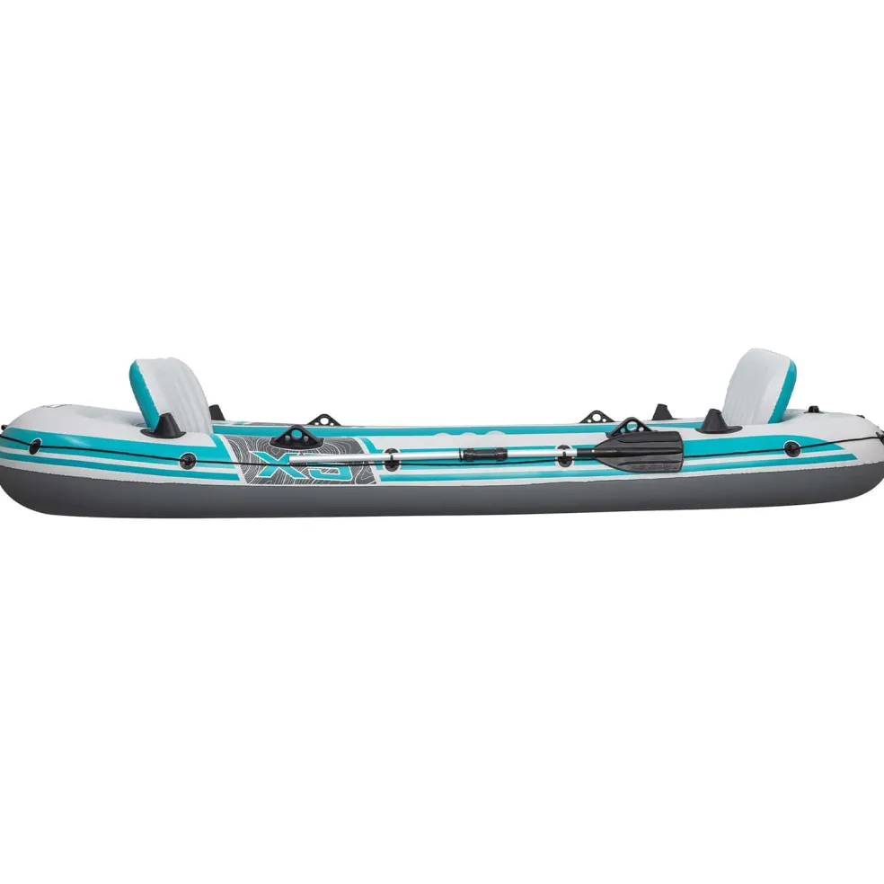 Bestway Opblaasbare boot Grijs en Wit 3,64 x 1,66 m PVC