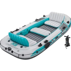 Bestway Opblaasbare boot Grijs en Wit 3,64 x 1,66 m PVC