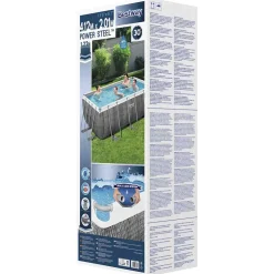Bestway Power Steel Zwembadset rechthoekig 412x201x122 cm