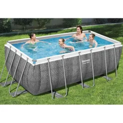 Bestway Power Steel Zwembadset rechthoekig 412x201x122 cm