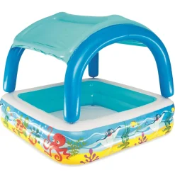 Bestway Speelzwembad met overkapping 140x140x114 cm blauw 52192