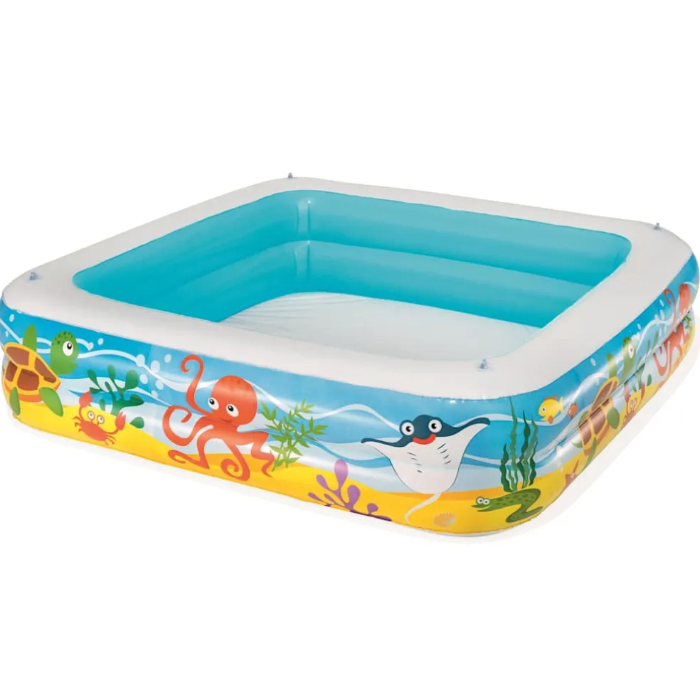 Bestway Speelzwembad met overkapping 140x140x114 cm blauw 52192