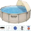 Bestway Zwembadset Power Steel met luifel 396x107 cm