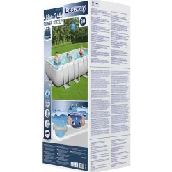 Bestway Zwembadset Power Steel rechthoekig 488x244x122 cm
