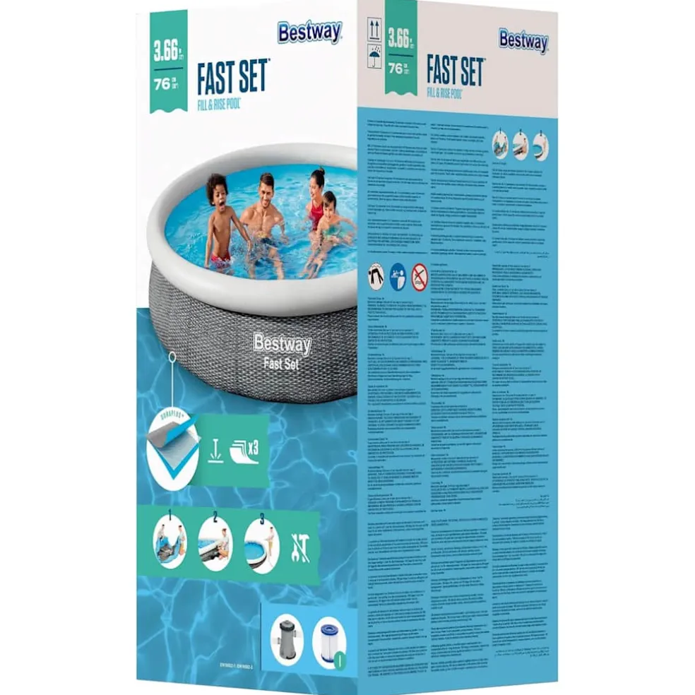 Bestway Zwembadset rond 366x76 cm