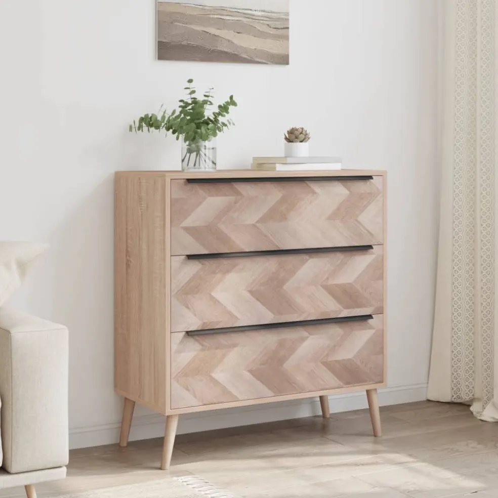Finori Dressoir Lusk 03A 80x38,5x87 cm sonoma eikenkleurig