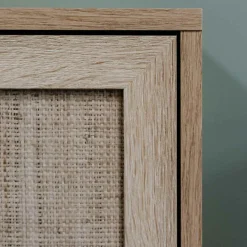 Finori Ladekast Bali 03A sonoma eikenkleurig en rietprint