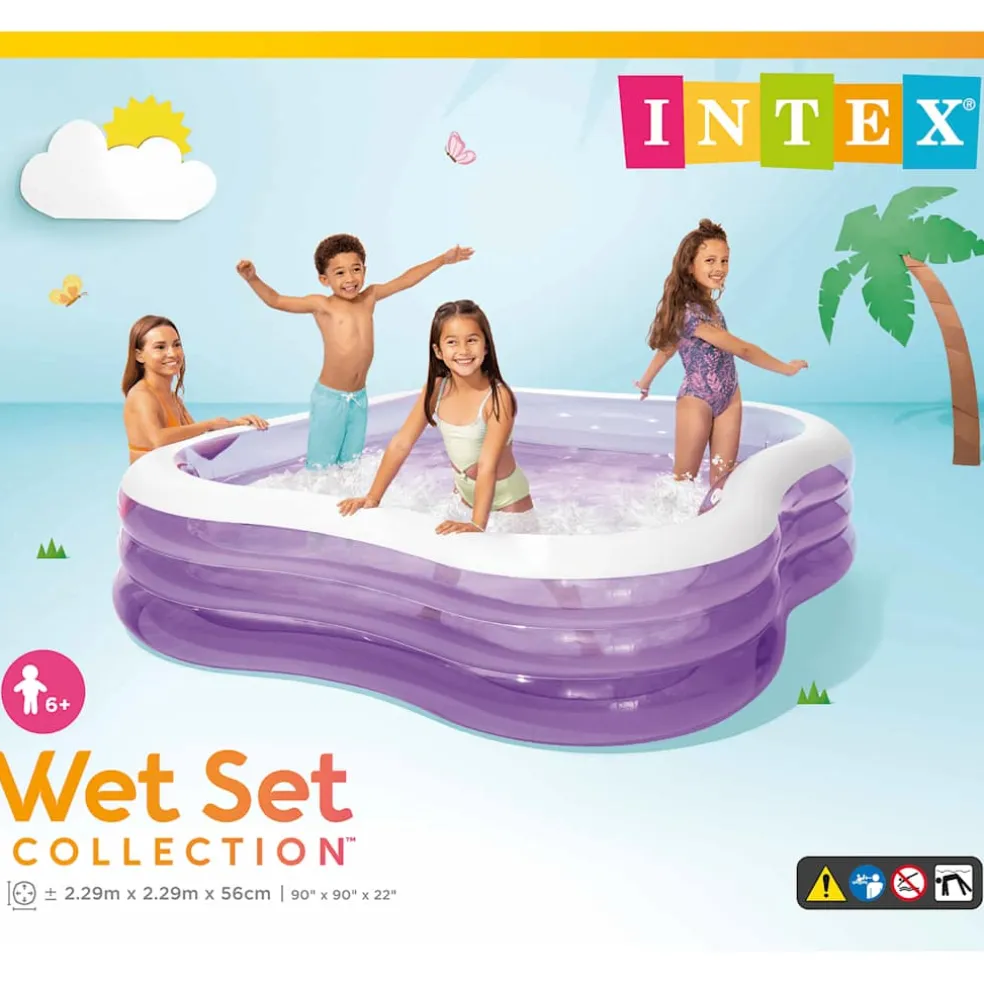 Intex Familiezwembad Beach Wave 229x229x56 cm 57495NP