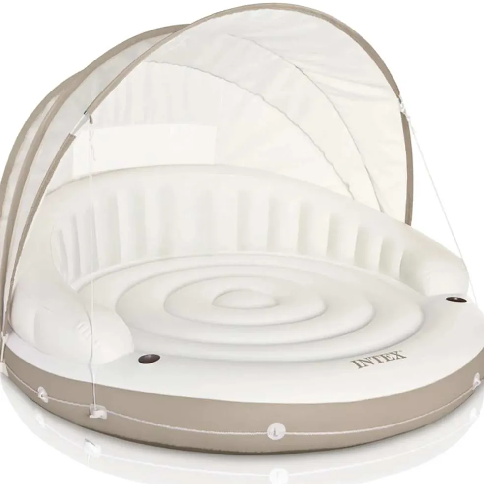 Intex Loungebed met luifel drijvend eiland 199x150 cm 58292 EU
