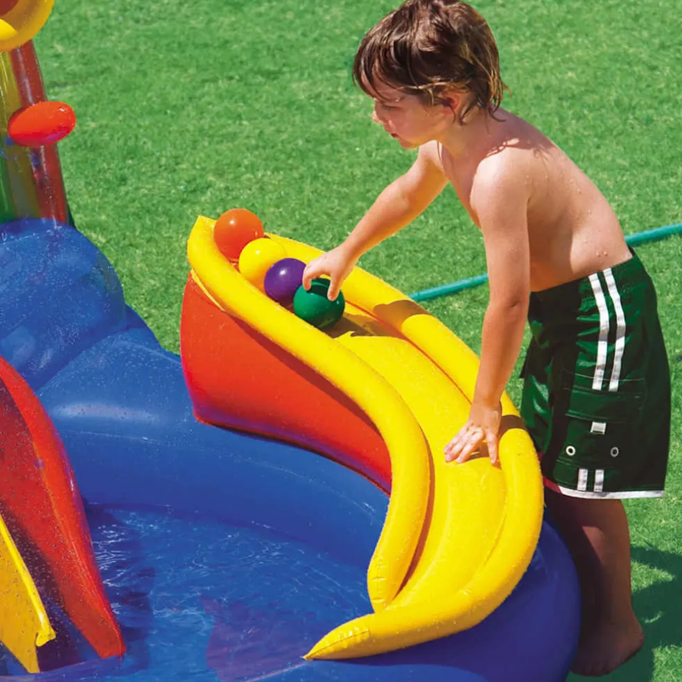 Intex Opblaaszwembad Rainbow Ring Play Center 297x193x135 cm 57453NP