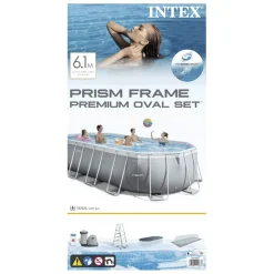 Intex Prism Frame Zwembadset ovaal 610x305x122 cm 26798GN