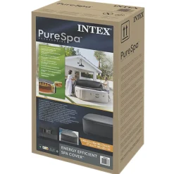 INTEX Spa Deksel INTEX Donkergrijs 196 x 196 x 72 cm PVC en PU