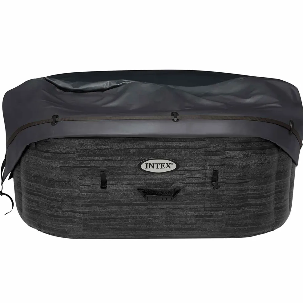 INTEX Spa Deksel INTEX Donkergrijs 196 x 196 x 72 cm PVC en PU
