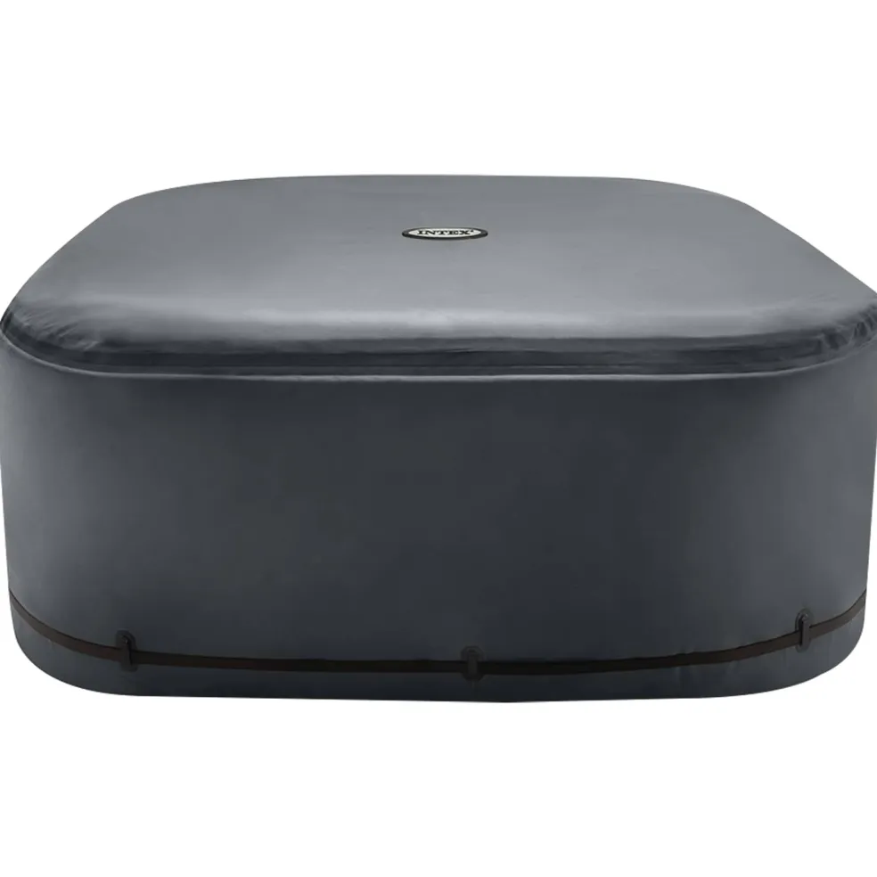 INTEX Spa Deksel INTEX Donkergrijs 196 x 196 x 72 cm PVC en PU