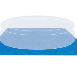 Intex Zwembad grondzeil vierkant 472x472 cm 28048