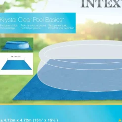 Intex Zwembad grondzeil vierkant 472x472 cm 28048