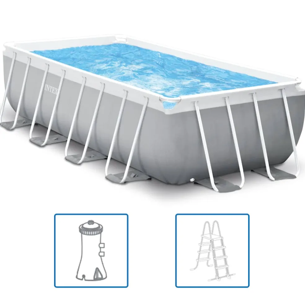 Intex Zwembadset Prism Frame rechthoekig 400x200x100 cm