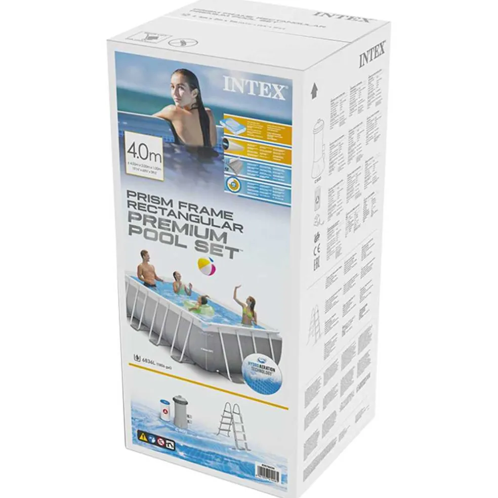 Intex Zwembadset Prism Frame rechthoekig 400x200x100 cm