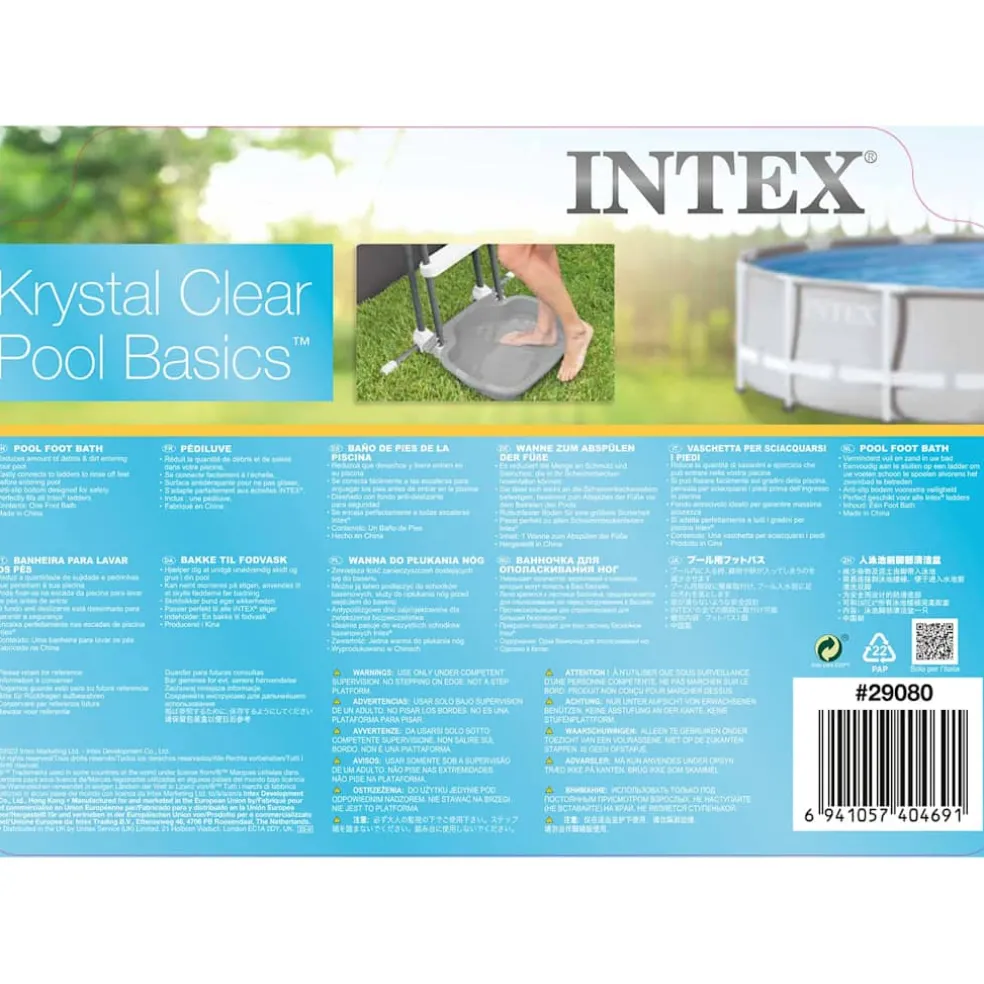 Intex Zwembadvoetenbad 11,5 L 56x46x9 cm blauw
