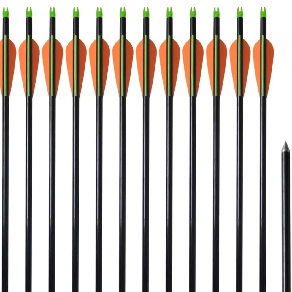Pijlen compoundboog standaard 30" 0,8 cm glasvezel 12 stuks