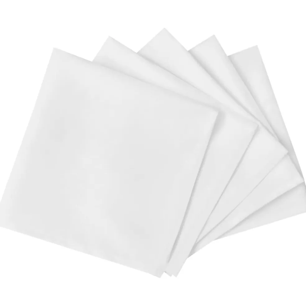 Servetten wit 10 stuks 50 x 50 cm