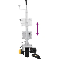 vidaXL Aanhangwagenkrikwiel 12 V 550 W Aluminium