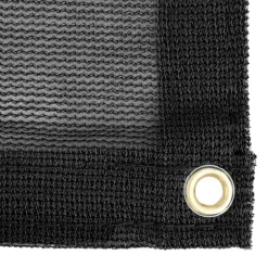 vidaXL Aanhangwagennet 1,5x2,2 m HDPE zwart
