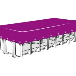 vidaXL Aanhangwagennet 3x5 m HDPE groen
