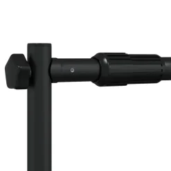 vidaXL Achtergrondstandaard 254x243 cm staal zwart