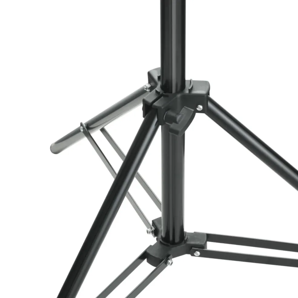 vidaXL Achtergrondsysteem 500x300 cm zwart