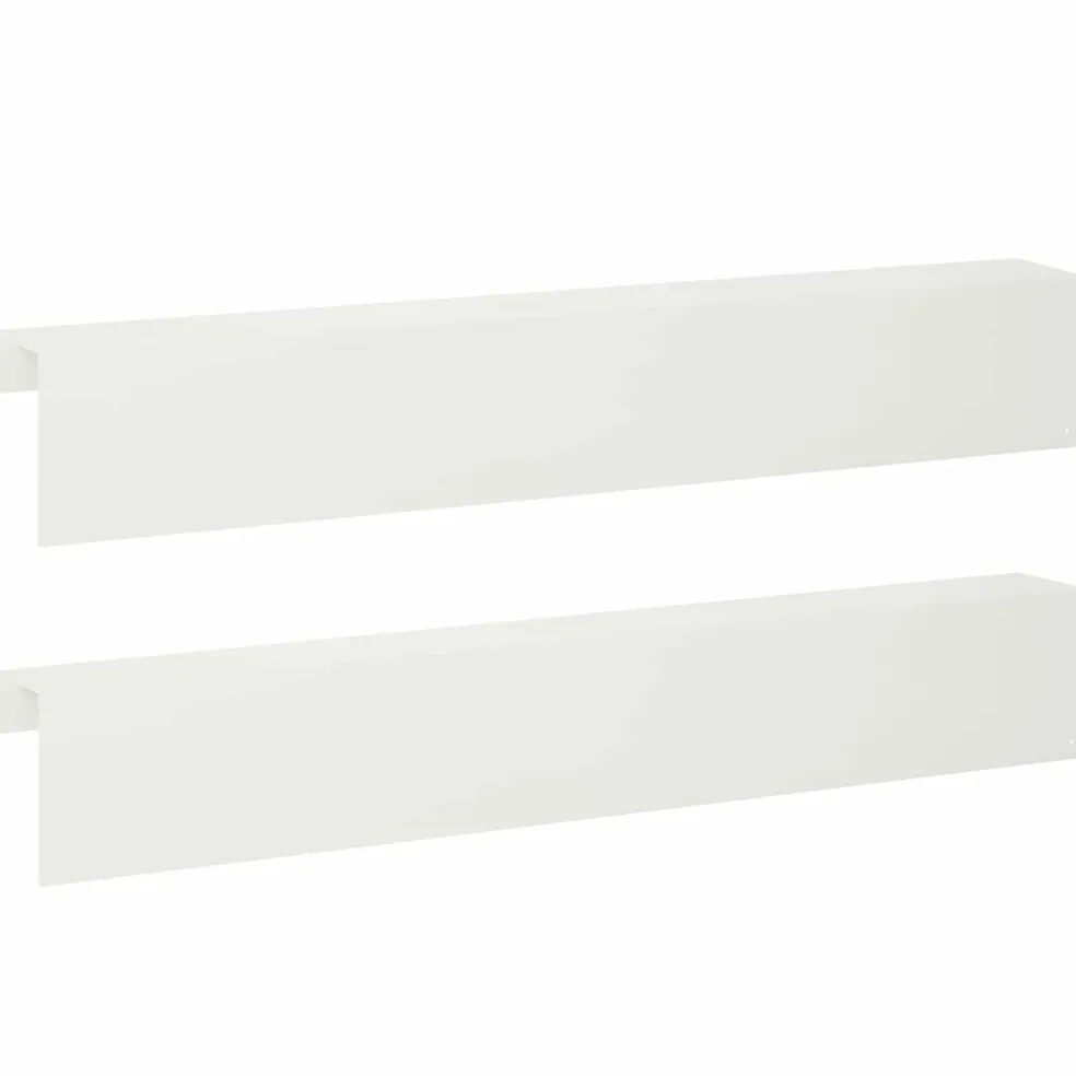 vidaXL Afdekprofiel voor tuinafboording 2 st 100 x 10 x 15 cm Staal