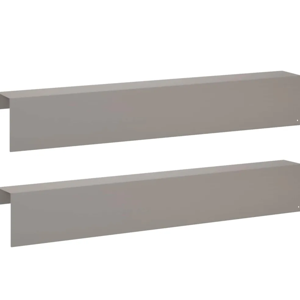 vidaXL Afdekprofiel voor tuinafboording 2 st 100 x 10 x 15 cm