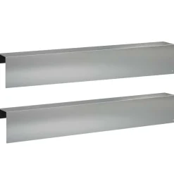 vidaXL Afdekprofiel voor tuinafboording 2 st 100 x 10 x 15 cm