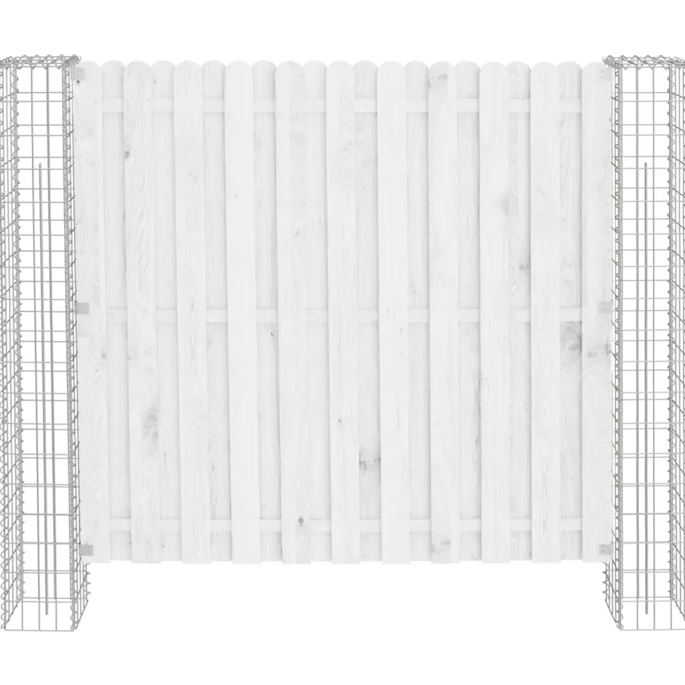 vidaXL Afrasteringspaal 2 st 20 x 20 x 190 cm Metaal Zilver