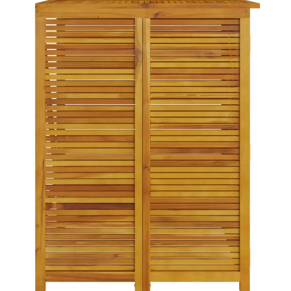 vidaXL Afvalbakberging enkel 70x89x117 cm massief acaciahout