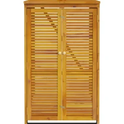 vidaXL Afvalbakberging enkel 70x89x117 cm massief acaciahout