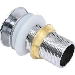 vidaXL Afvoer pop-up met overloop 6,4x6,4x9,1 cm zilverkleurig