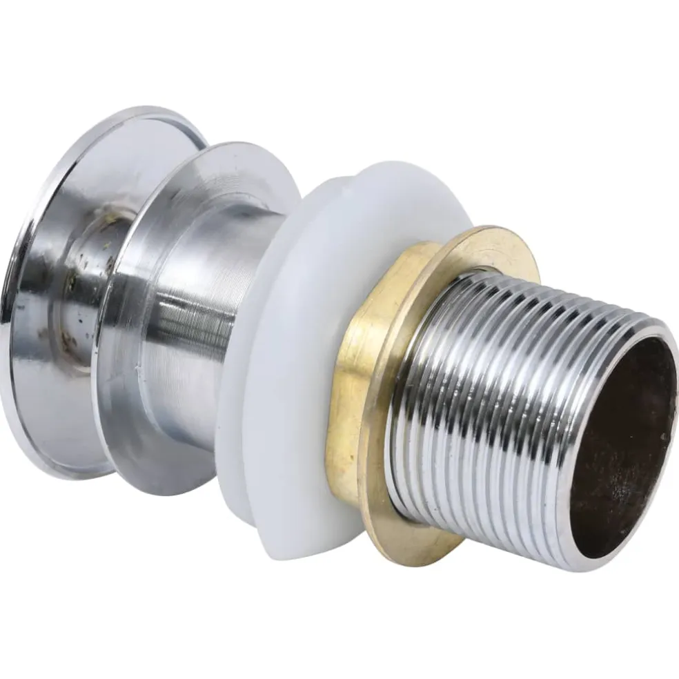 vidaXL Afvoer pop-up zonder overloop 6,4x6,4x9,1 cm zilverkleurig