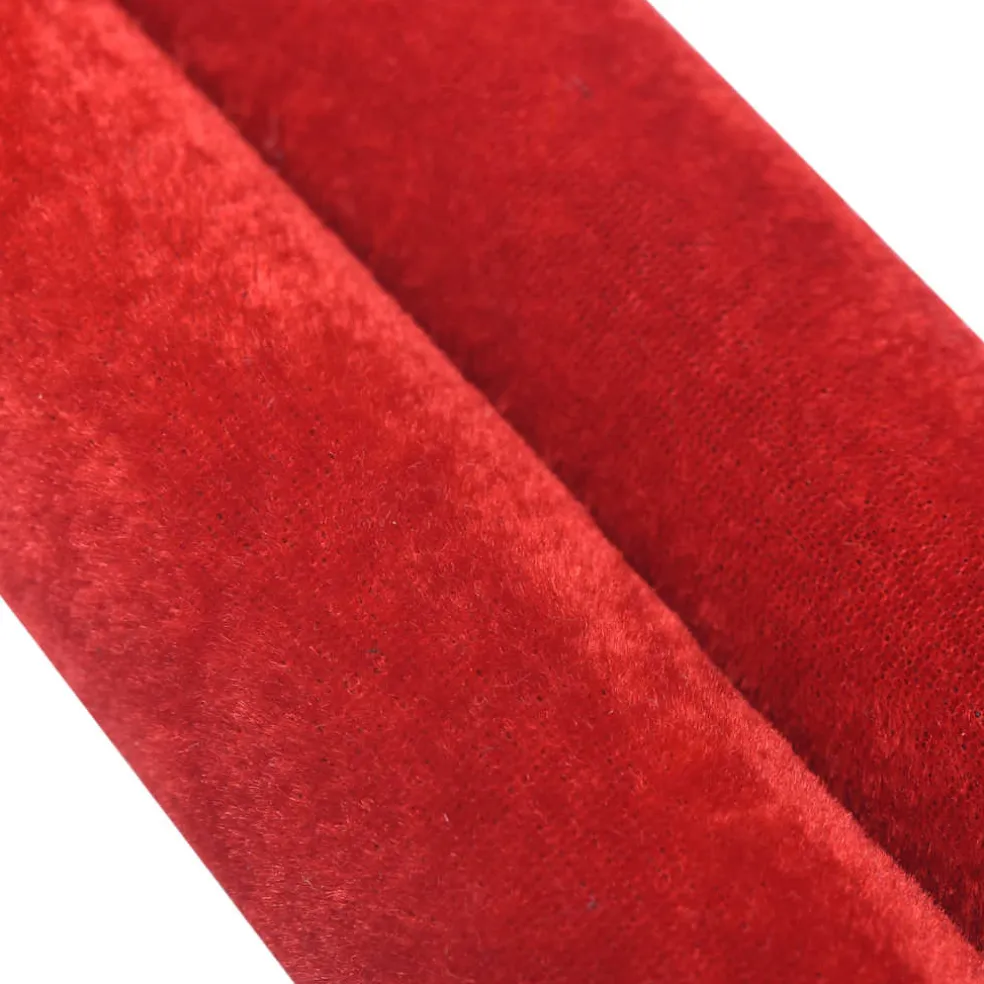 vidaXL Afzetkoord fluweel rood en zilverkleurig