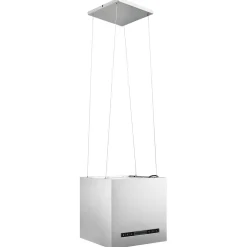 vidaXL Afzuigkap hangend met aanraaksensor LCD 37 cm roestvrij staal