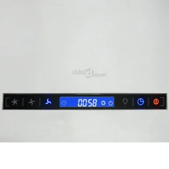 vidaXL Afzuigkap hangend met aanraaksensor LCD 37 cm roestvrij staal