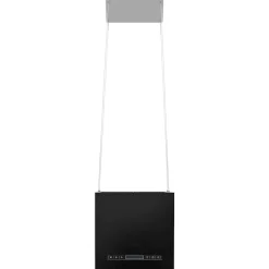 vidaXL Afzuigkap hangend met aanraaksensor LCD 37 cm staal