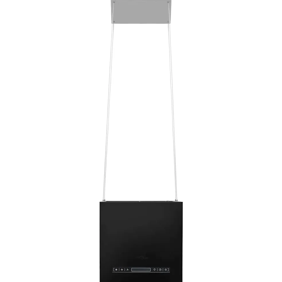 vidaXL Afzuigkap hangend met aanraaksensor LCD 37 cm staal