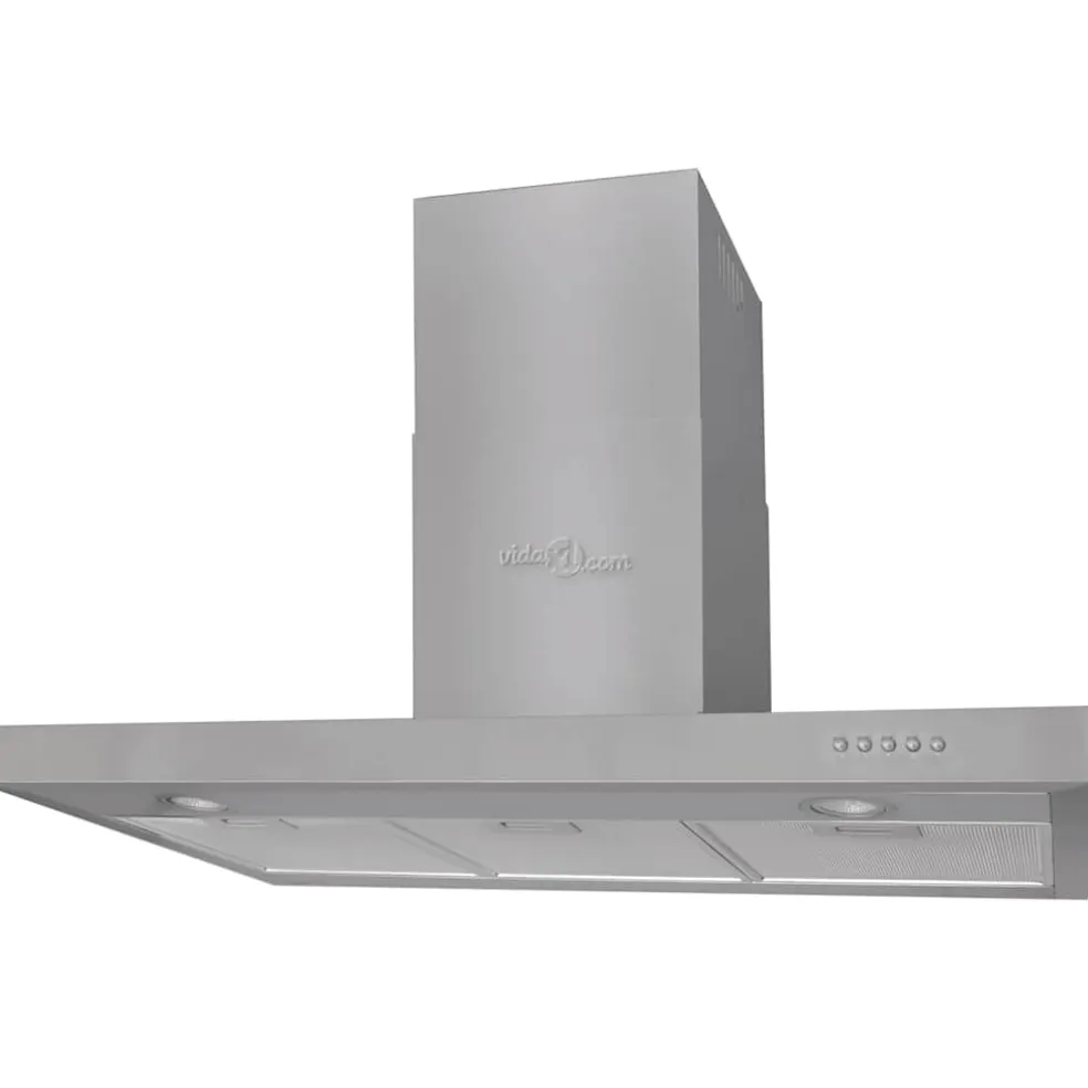 vidaXL Afzuigkap plat 900 mm roestvrij staal